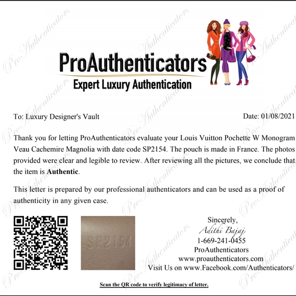 SOLD LV Pochette W Monogram
Veau Cachemire in Magnolia - Picture 12 of 12